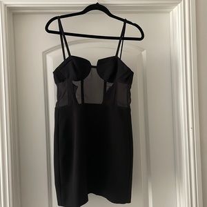 Zara mesh corset mini dress